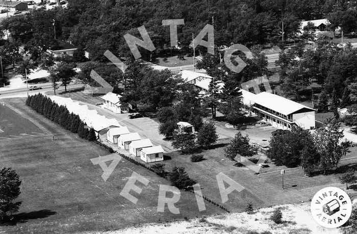The Lake Huron Resort (Lake Trail Motel) - Vintage Aerial (newer photo)
